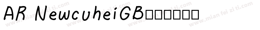 AR NewcuheiGB字体转换
